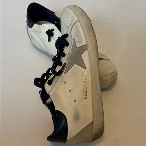 Golden Goose women’s White and Navy Sneakers